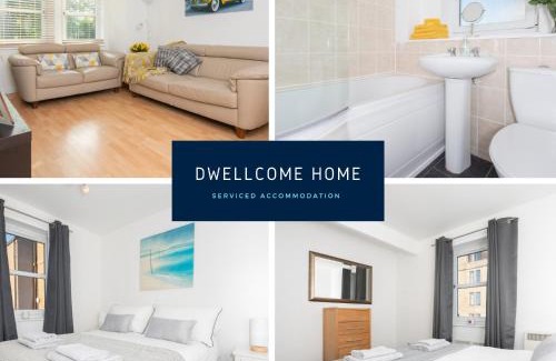 Central Aberdeen Apartment | Dwellcome Home Ltd 2 Bedroom King & Double Central Apartment, Free Allocated Barrier Secured Parking Space at rear entrance & Fast WIFI, Ideal for long term contractor, corporate, etc stays, Regular housekeeping option - see our site for assurance