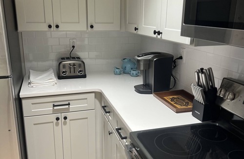 Tupelo Apartment | Easy walk to restaurants, coffee and ice cream shops, retail shopping, and more!