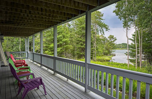 Trenton Apartment | Eco-friendly butterfly haven, waterview, pets, near Acadia National Park