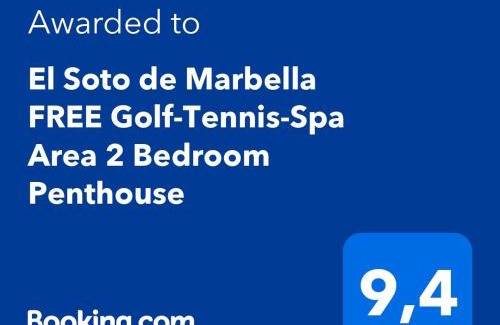 Ojen Apartment | El Soto de Marbella FREE Golf-Tennis-Padel-Gym 2 Bedroom Penthouse