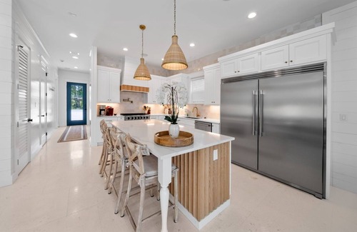 Village of Sugar Beach House | Elegant 6BR Seagrove Beach House w/Heated Pool, Bikes & Golf Cart Included