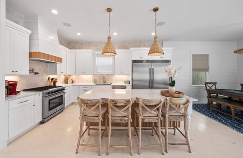 Village of Sugar Beach House | Elegant 6BR Seagrove Beach House w/Heated Pool, Bikes & Golf Cart Included