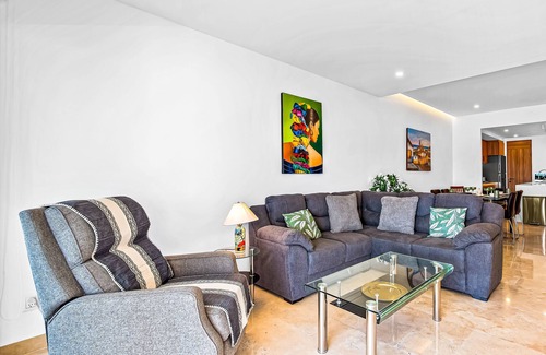 Las Glorias Condo | Elegant beachfront condo with stunning ocean views, heated pools & gym access