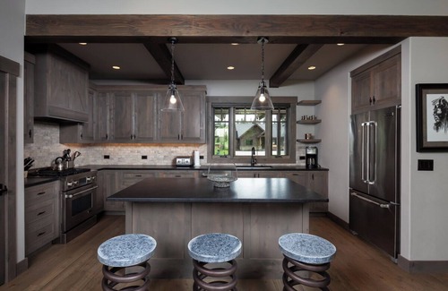 Whitefish Apartment | Elegant Nature Retreat | Designer Home + Kitchen, Spa, Trails & Lakefront Access
