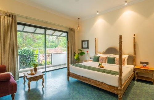 Anjuna Villa | ELIVAAS 4 BHK with Pvt Pool & Jacuzzi bathtub - Laguna Pulse