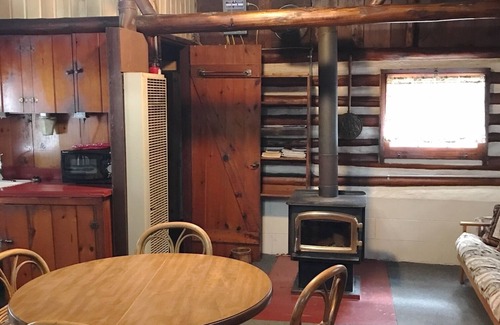 Grawn Cabin | Ellis Lake Resort - Birch Log Cabin-Interlochen/Traverse City