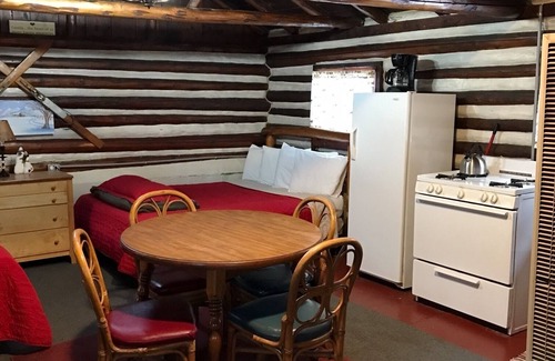 Grawn Cabin | Ellis Lake Resort - Birch Log Cabin-Interlochen/Traverse City