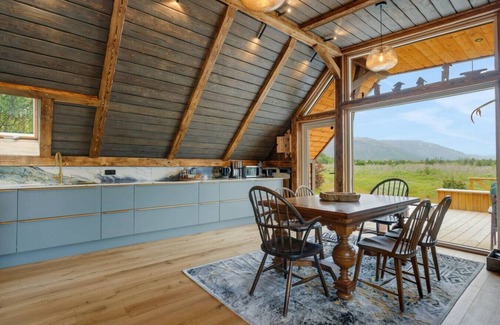 Blaskogabyggd Cabin | Embrace Nature by the River: Hot Tub & Spa Nearby!