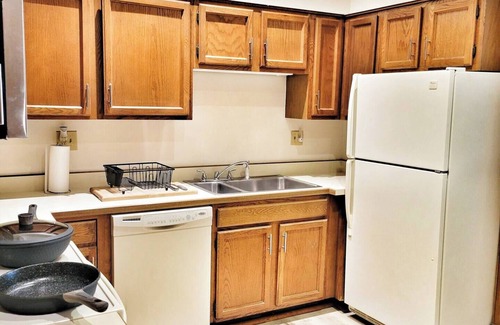 Old Northside Apartment | Emerald Brick Home Downtown Indy
