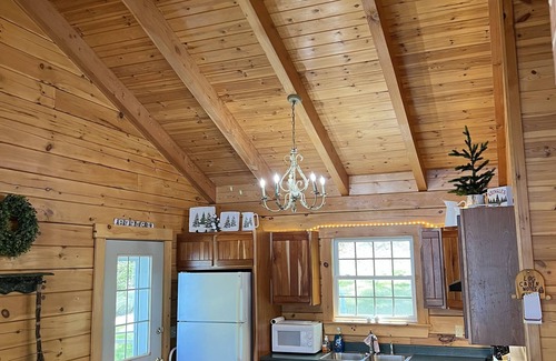 Weeks Mills House | Enchanting WATERFRONT Log Cabin on Togus Pond - 3 nights min required