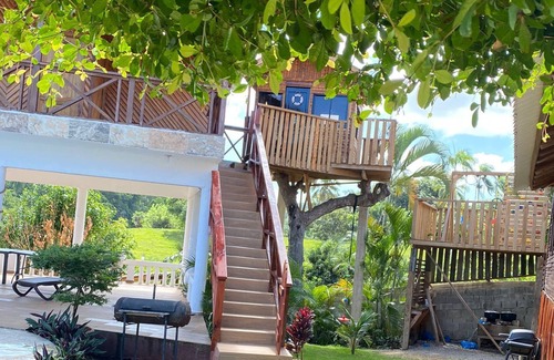 Cabrera Villa | Enchanting Wood Villa, Amazing Ocean Views with Tree house