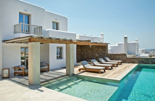 Tourlos Villa | Endearing Mykonos Villa | Villa Riddle | 5 Bedrooms | Breathtaking Sea Views |.
