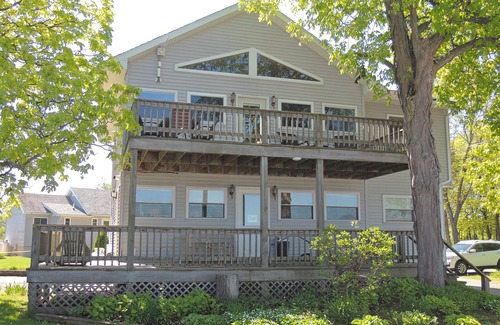 Cape Vincent Apartment | Enjoy a spectacular view of the St. Lawrence River from the Owner’s Apartment.