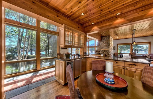 Tahoe Keys House | Epic Waterfront Estate, Dream Kitchen, Mountain Views, Dock, Hot Tub, Grill: Lakeside Estate
