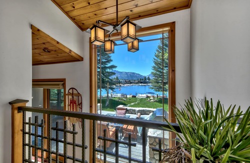 Tahoe Keys House | Epic Waterfront Estate, Dream Kitchen, Mountain Views, Dock, Hot Tub, Grill: Lakeside Estate