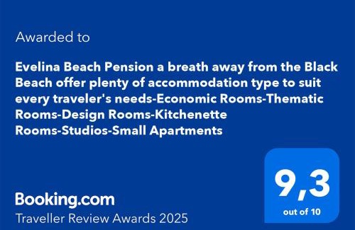 Perissa House | Evelina Family Beach Pension a breath away from the Black Beach offer plenty of accommodation type to suit every traveler's needs-Economic Rooms-Thematic Rooms-Design Rooms-Kitchenette Rooms-Studios-Small Apartments