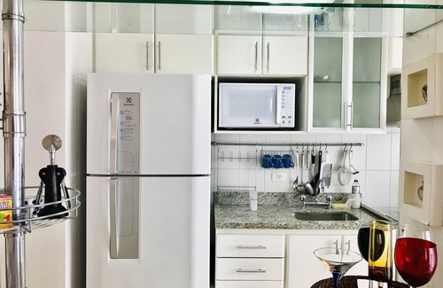 Vila Olimpia Apartment | EXCELLENT LOCATION, THE BEST OPTION IN THE NEIGHBORHOOD, PRACTICAL, 1VG, WI-FI 250MB