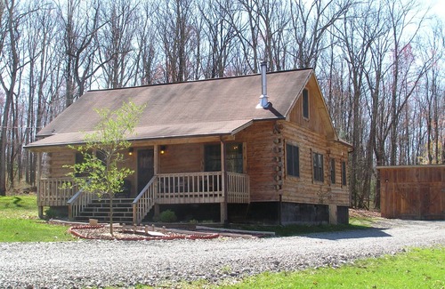 Hico Cabin | Exceptional Log Cabin near the New River Gorge with Game Room-Sleeps 12