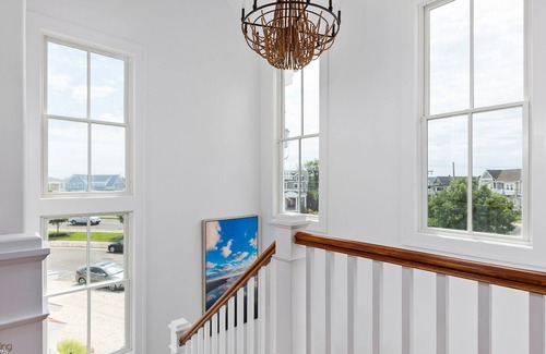 Stone Harbor House | EXCEPTIONAL LUXURY, CUSTOM, NEW CONSTRUCTION BAY FRONT HOME WITH POOL AND 3-STOP ELEVATOR.