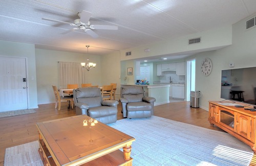 North Forest Beach Condo | Exceptional location! Across the street from the beach! Walk to Everything!