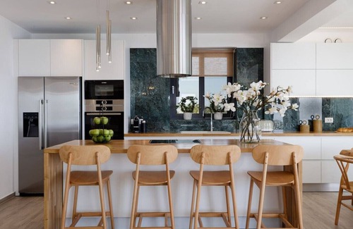 Kefalas Villa | Exclusive Modern Villa with impeccable sea view, private heated pool, hot tub