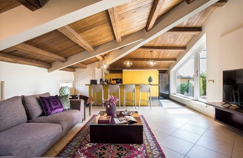 Rione V Ponte Apartment | Exclusive Roman Attic: Between Vatican, Trastevere & Piazza Navona