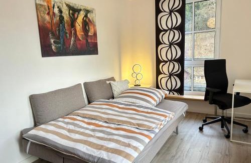 Kulmbach Apartment | Exklusives Penthouse mit Dachterrasse, hochwertig ausgestatteter Küche mit Dampfgarer, inklusive 2 Stellplätze und Fahrradgarage