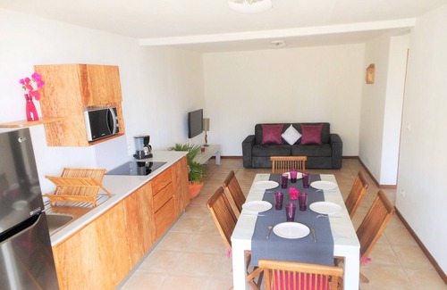 Les Anses-d'Arlets Apartment | ❤F2 luxury, sea view, 2 min from the beaches, calm nature, wifi, air conditioning