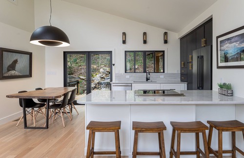 Mills River House | Falling Waters Cabin | Sleek & Stylish One Level Living