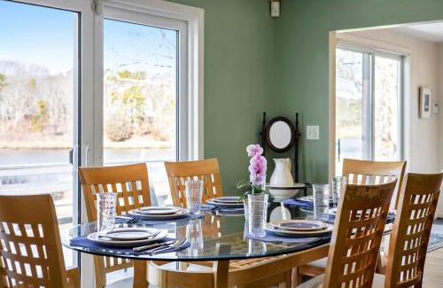 East Falmouth House | Family Escape Lake firepit