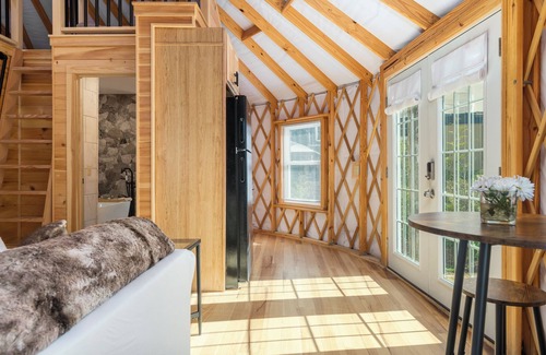 West Tremont House | Family-Friendly Yurts with Onsite Games, Hiking & Wellness Amenities