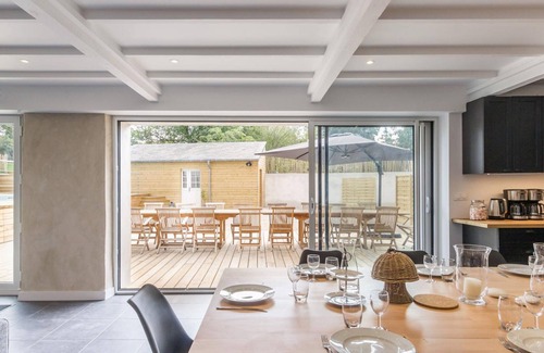 Bricqueville-sur-Mer Cottage | Family home with heated pool, sauna, and Wi-Fi near the sea