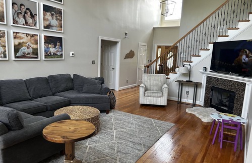 Georgetown House | Family home with large deck with a beautiful view of golf course.