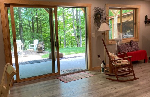 Birchwood Cabin | Family log home nestled in the woods just minutes from trails.