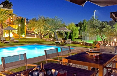 Vassilatika Villa | Family Privilege Villas | Sleep 12 - 16 People | Tennis Court & Heated Pool