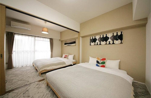 Chuo-ku Hotel | Family room 2 queen beds with kitchen Nonsmoking /Fukuoka Fukuoka
