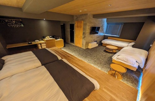 Asakusa Hotel | Family Room with 2 Sofa Beds hotel in superb Taito City with fitness room, AC
