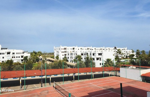 M'diq Condo | Family spacious apartment with sea view, AC, WiFi, 7 mins walking to the beach