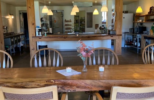 Chapel Hill House | Farm retreat center sleeps up to 40: four barn bedrooms, eight yurt bedrooms!