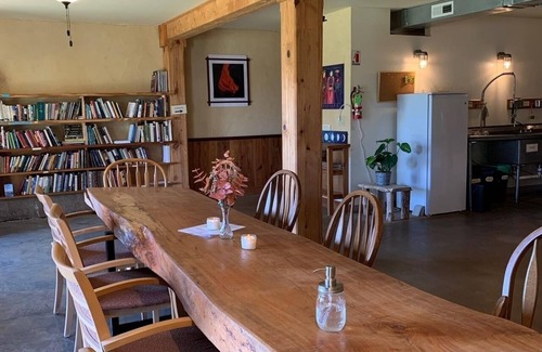 Chapel Hill House | Farm retreat center sleeps up to 40: four barn bedrooms, eight yurt bedrooms!