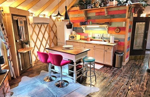 Gap Mills House | Feathered Fern Yurt