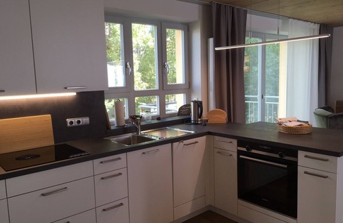 Ochsenfurt Apartment | Ferienhaus mit Balkon und Garten