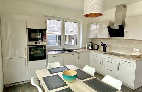 Barssel House | Ferienhaus Seestern am Harkebrügger See mit Sauna und Kamin