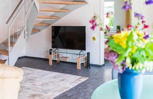 Lossatal Apartment | Ferienhaus Teichblick und Turmblick, mit Kultur in Großzschepa, Nähe Leipzig