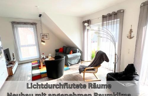 Papenburg Apartment | Ferienwohnung "Atlantis" Papenburg Balkon Einbauküche Neubau 74 qm Free Wifi 2 Schlafzimmer 4 Personen