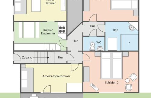 Kirchenlamitz Apartment | Ferienwohnung Blütentraum