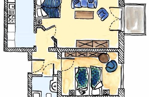 Ortsamt 2 Apartment | Fewo Neptun im Landhaus Immenbarg