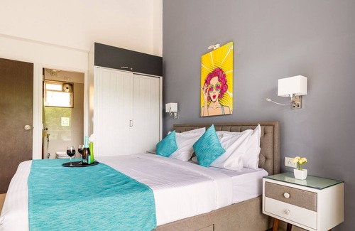 Anjuna Apartment | FIESTA BY ALOHAGOA! Stunning 2BHK apartment with pop art décor, 3 balconies