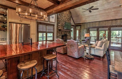Blue Ridge Cabin | Firefly Farmhouse - Riverfront | Modern | 2 Bedroom w loft
