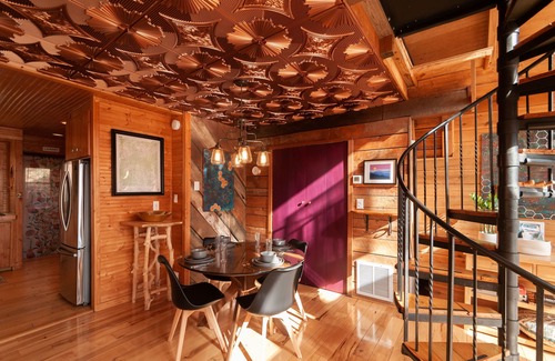 Fairview Cabin | Firepit + Mountain Views | A-Frame in Fairview | Honeycomb Hideaway by AvantStay